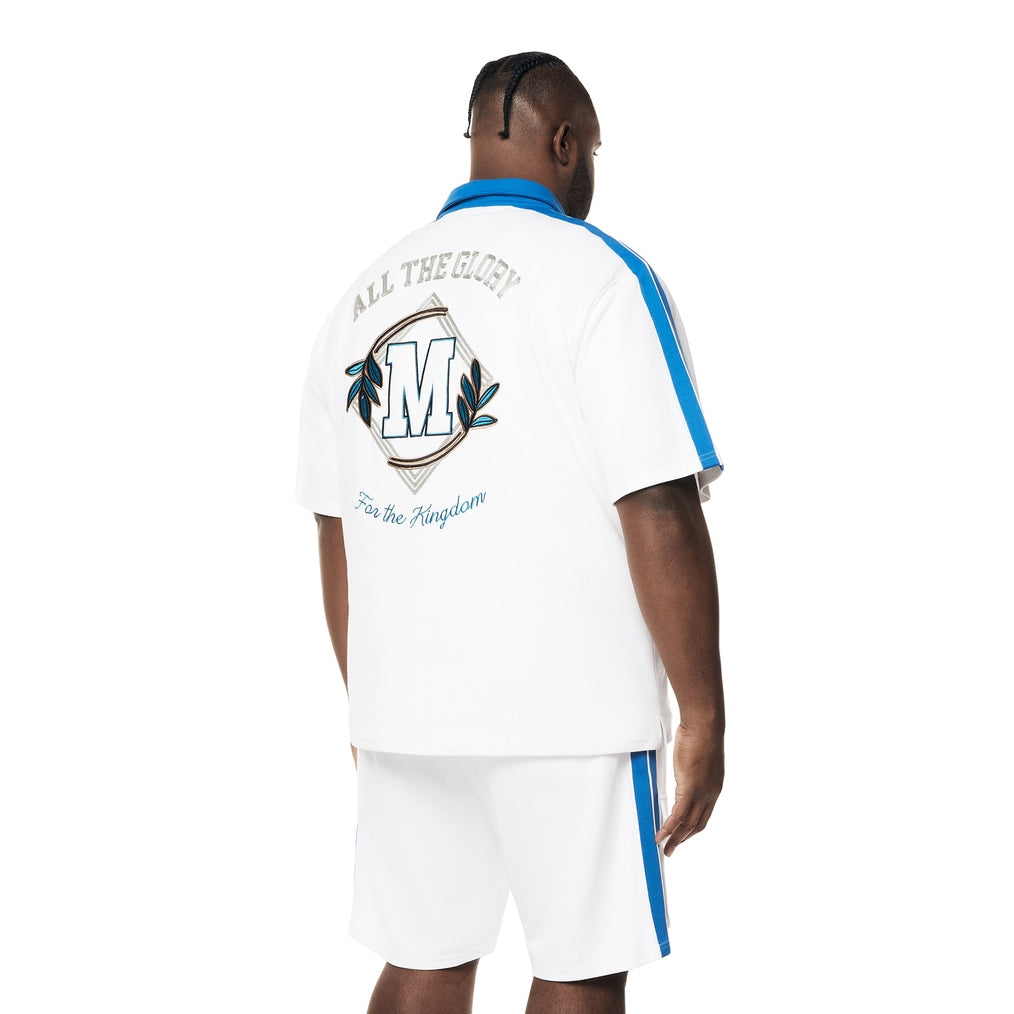 Smoke Rise Big and Tall Big and Tall - Country Club Waffle Shirt - Blue