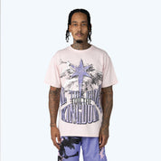 Oversized Maximalist Graphic SS Shirt - Parfait Pink