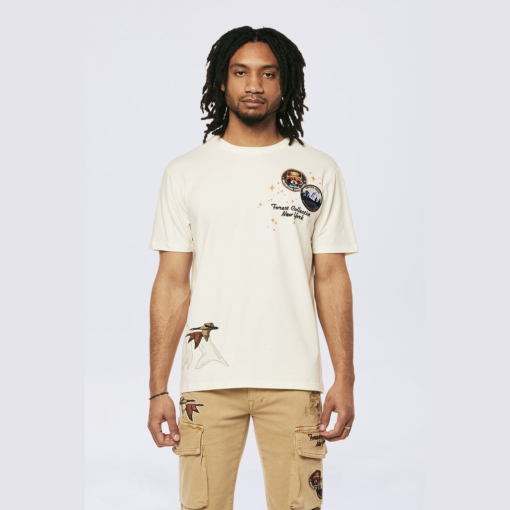 Smoke Rise Forest Collection SS Tee - Chalk