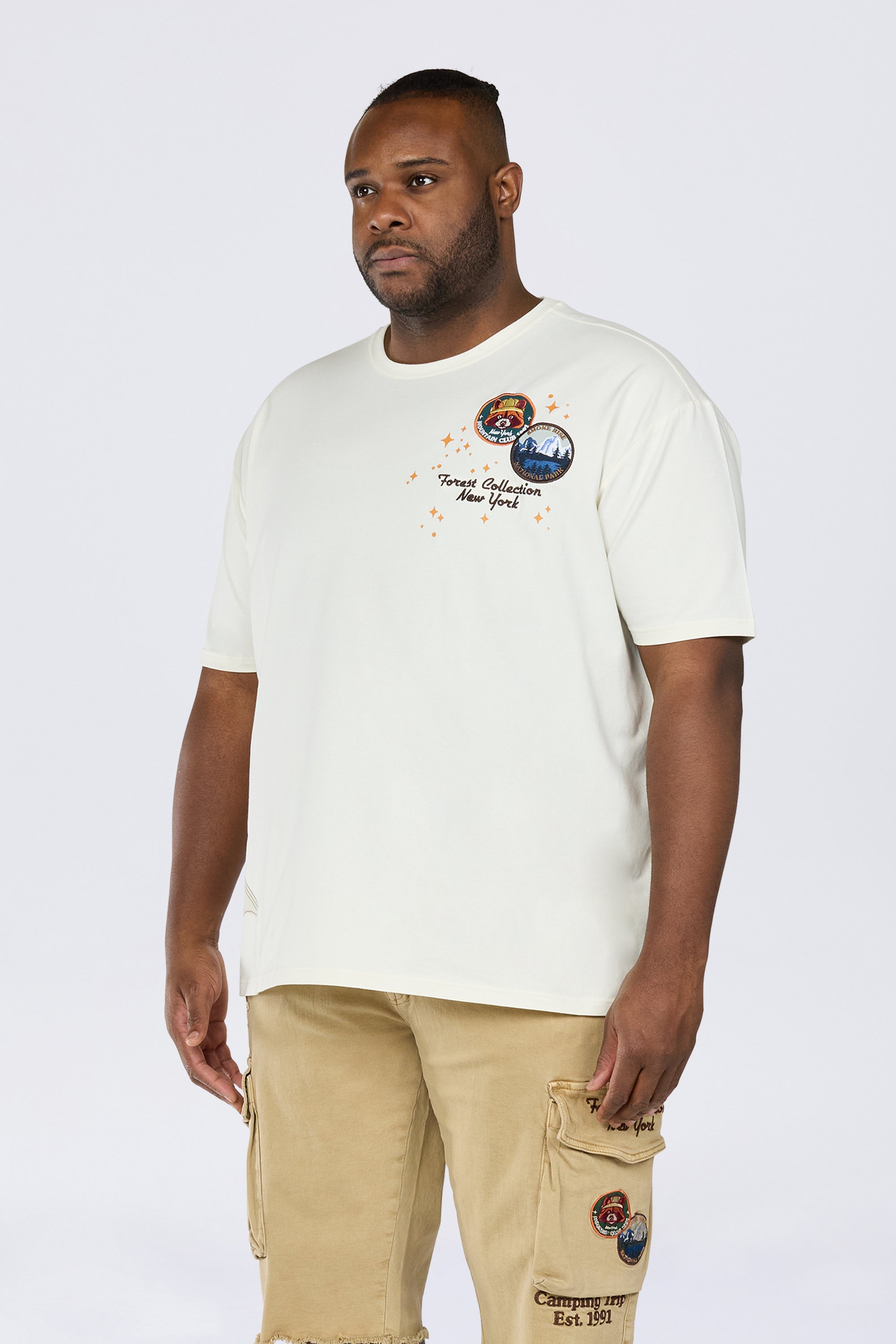 Big and Tall - Forest Collection SS Tee - Chalk