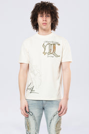 Tapestry Patch SS Tee - Ecru