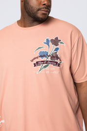 Big and Tall - Run & Escape SS Tee - Ash Rose