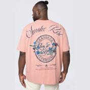 Smoke Rise Big and Tall Big and Tall - Run & Escape SS Tee - Ash Rose