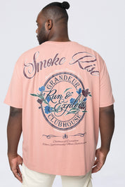 Big and Tall - Run & Escape SS Tee - Ash Rose