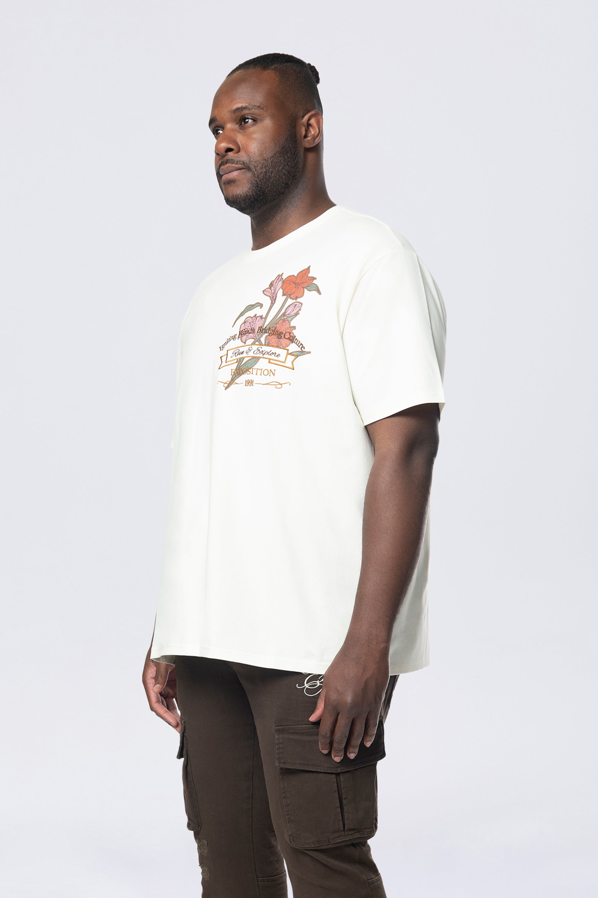 Big and Tall - Run & Escape SS Tee - Chalk