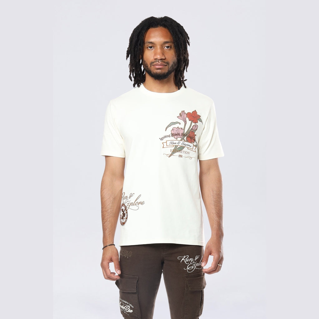 Smoke Rise Run & Escape SS Tee - Chalk