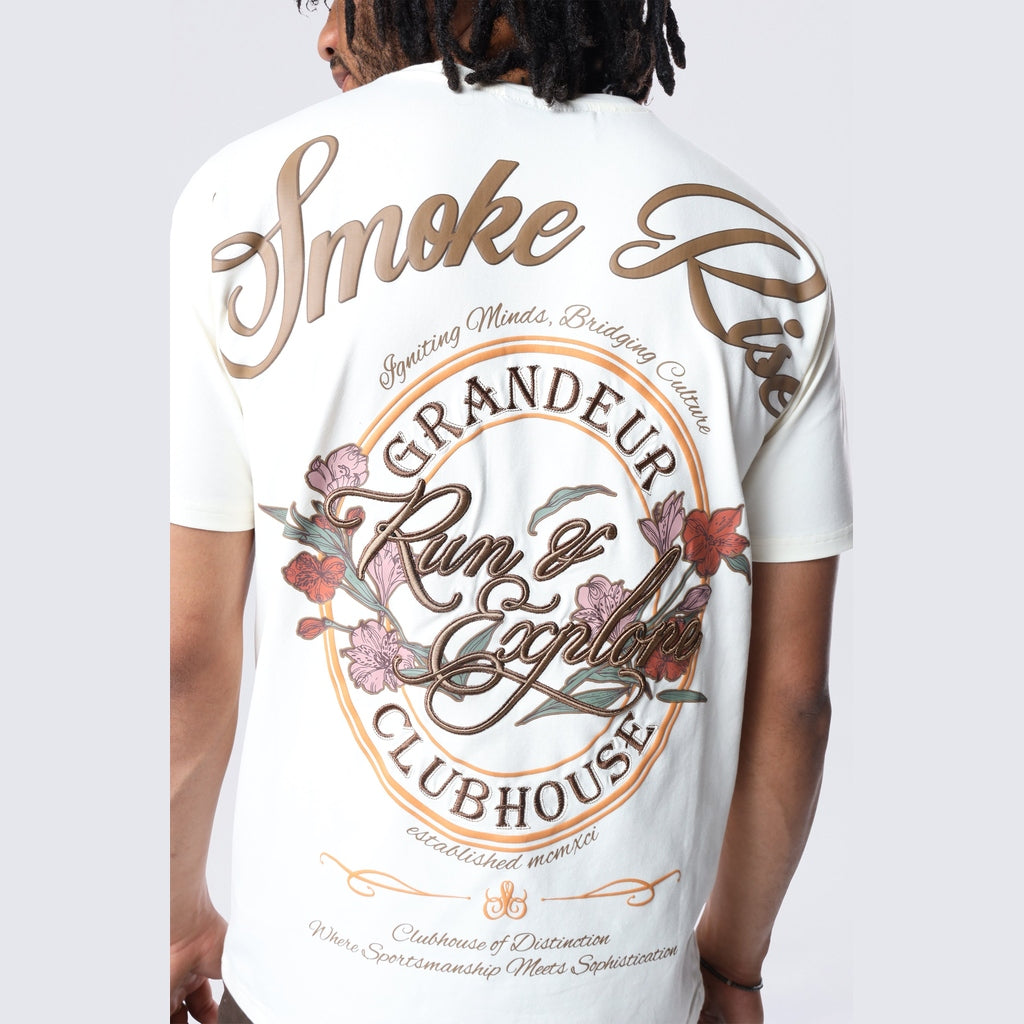 Smoke Rise Run & Escape SS Tee - Chalk