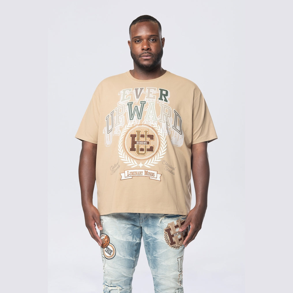 Smoke Rise Big and Tall Big and Tall - Varsity SS Tee - Dune