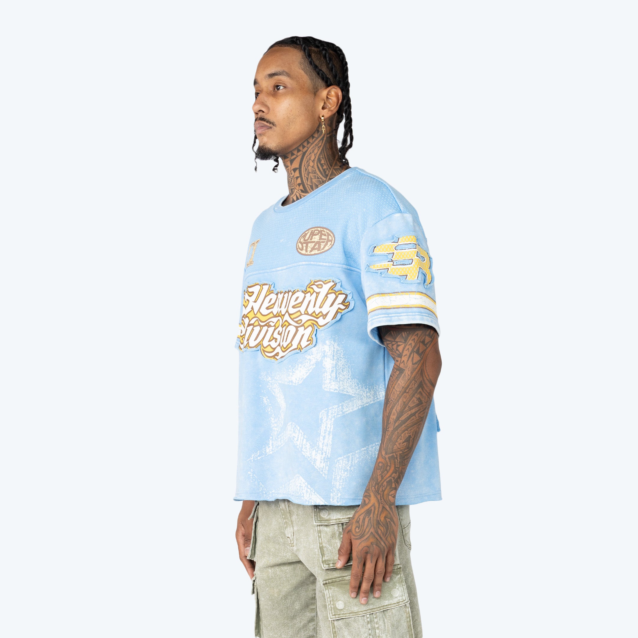 Wide Cropped Maximalist Graphic SS Tee