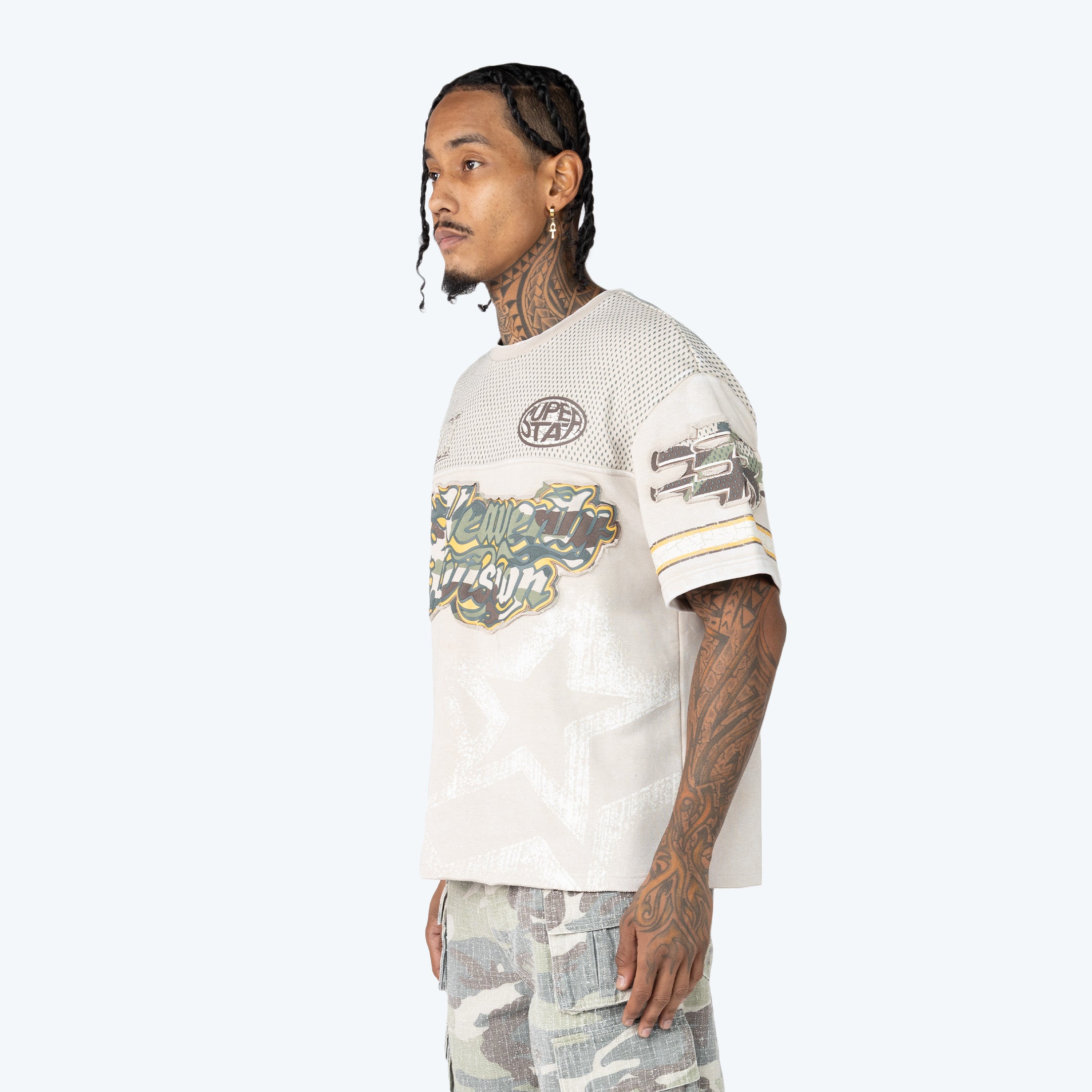 Wide Cropped Maximalist Graphic SS Tee