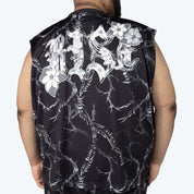 Big and Tall - Dystopia Printed French Terry Sleeveless Tee