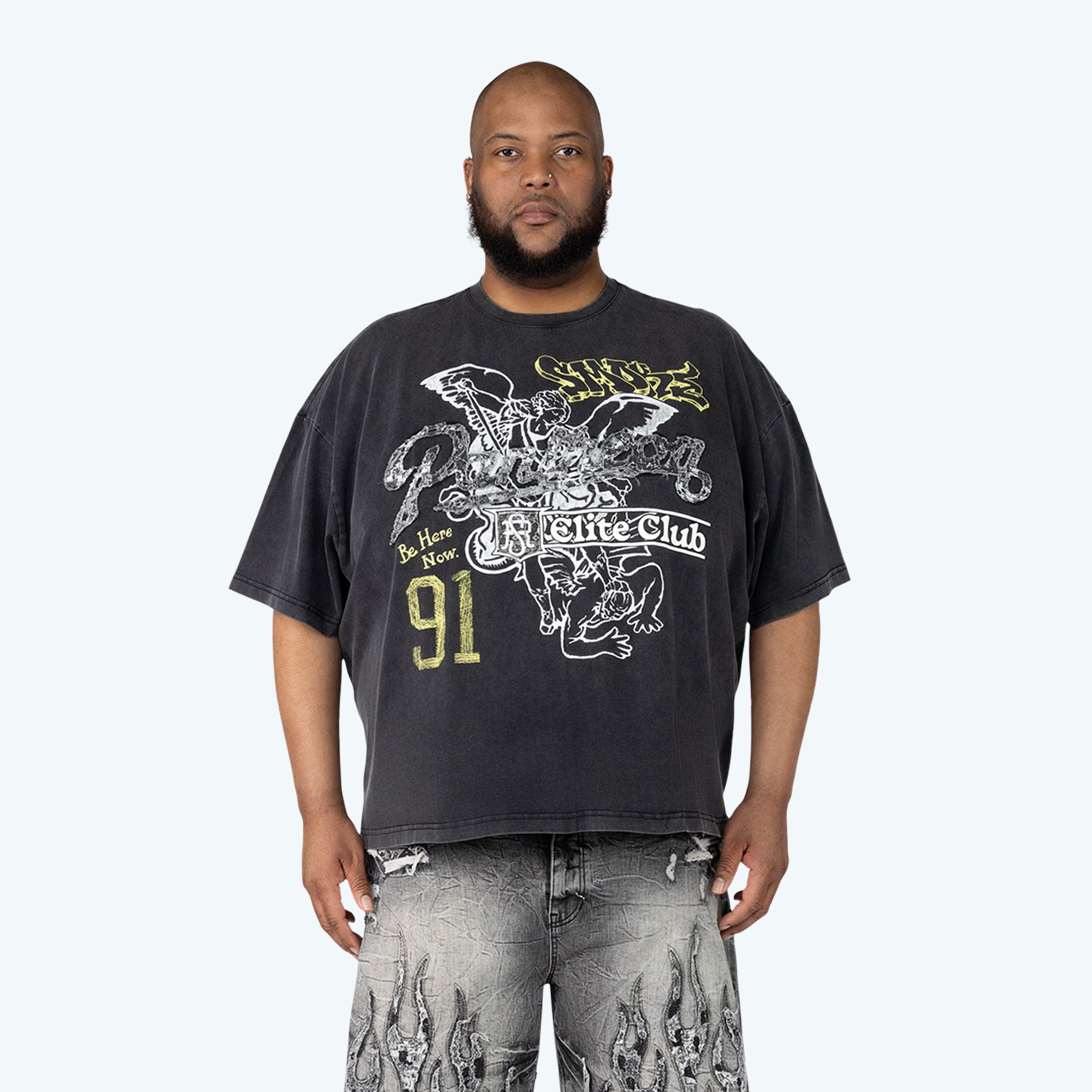 Big and Tall - Mineral Washed Dystopia T-Shirt