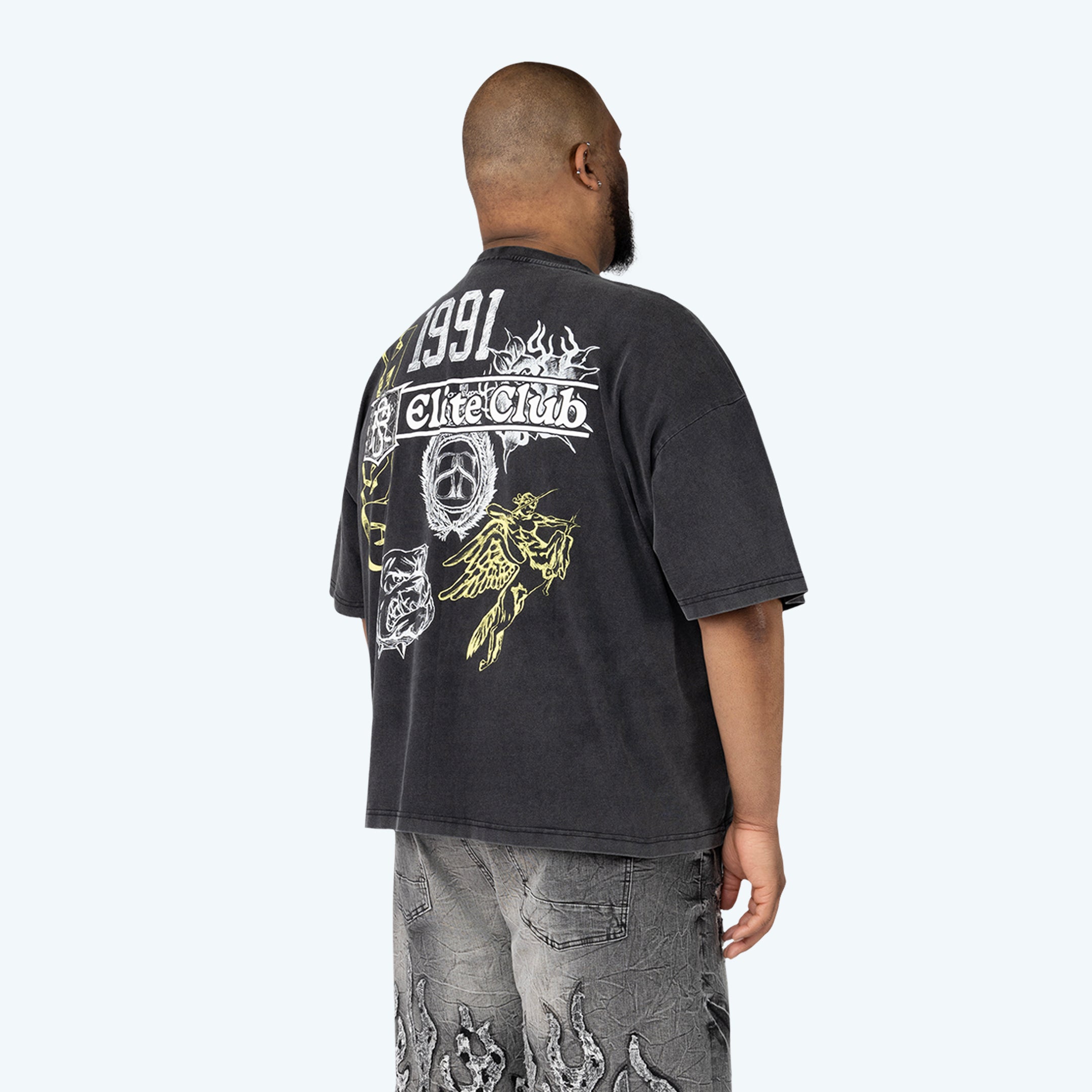 Big and Tall - Mineral Washed Dystopia T-Shirt