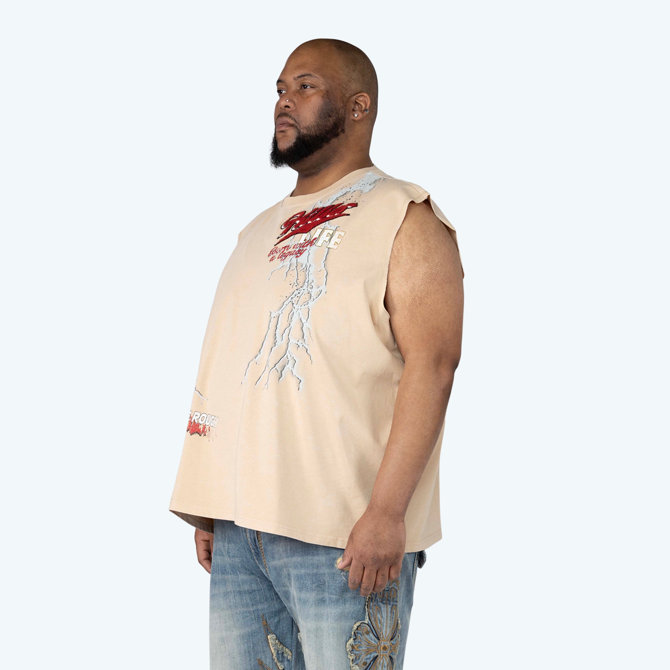 Big and Tall - Dystopia Rhinestone Killer Life T-Shirt