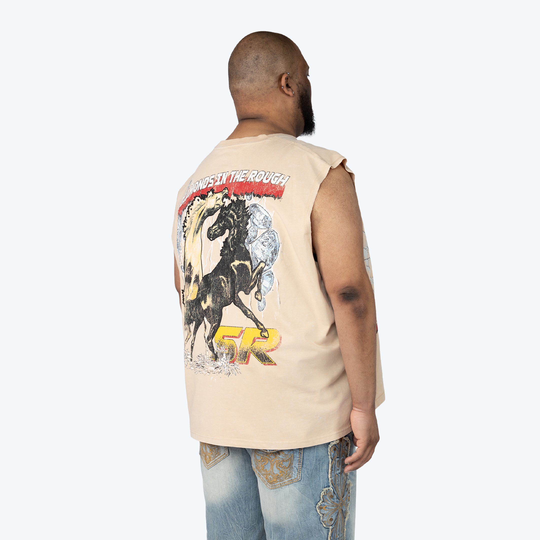 Big and Tall - Dystopia Rhinestone Killer Life T-Shirt