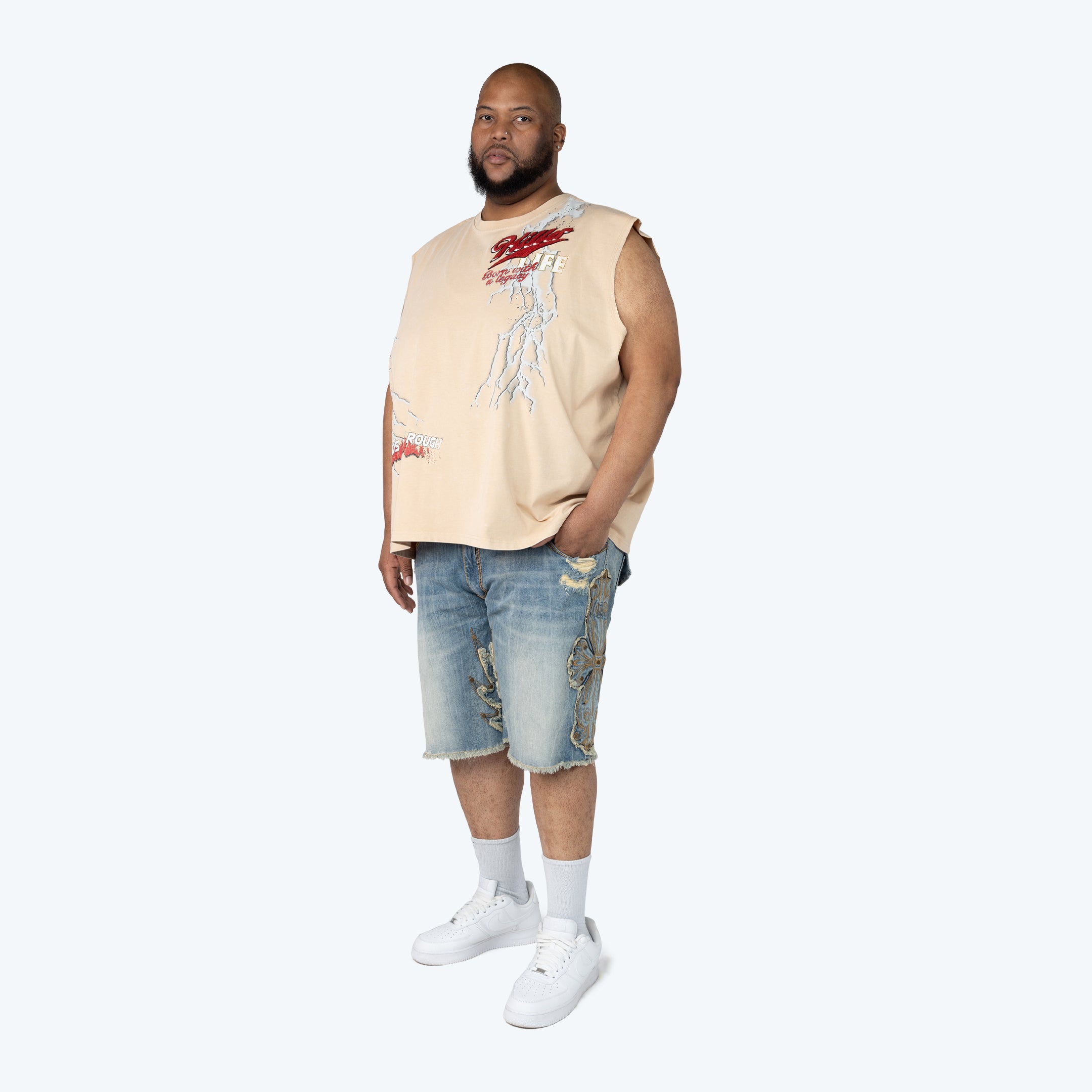 Big and Tall - Western Jean Shorts