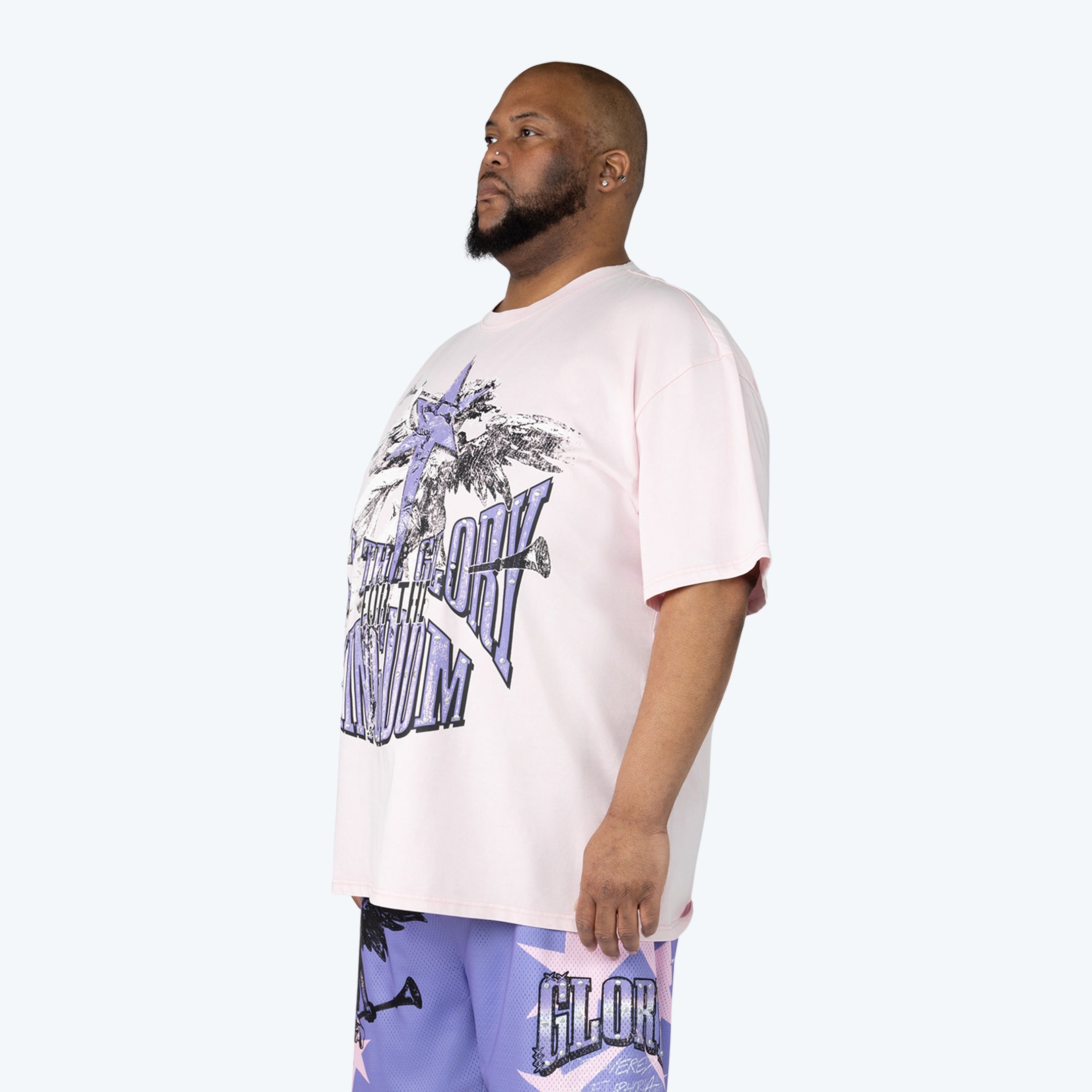 Big and Tall - Maximalist Graphic SS Shirt - Parfait Pink