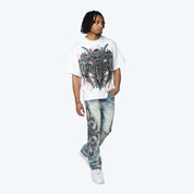 Long Straight Luminous Jeans - Lowell Blue