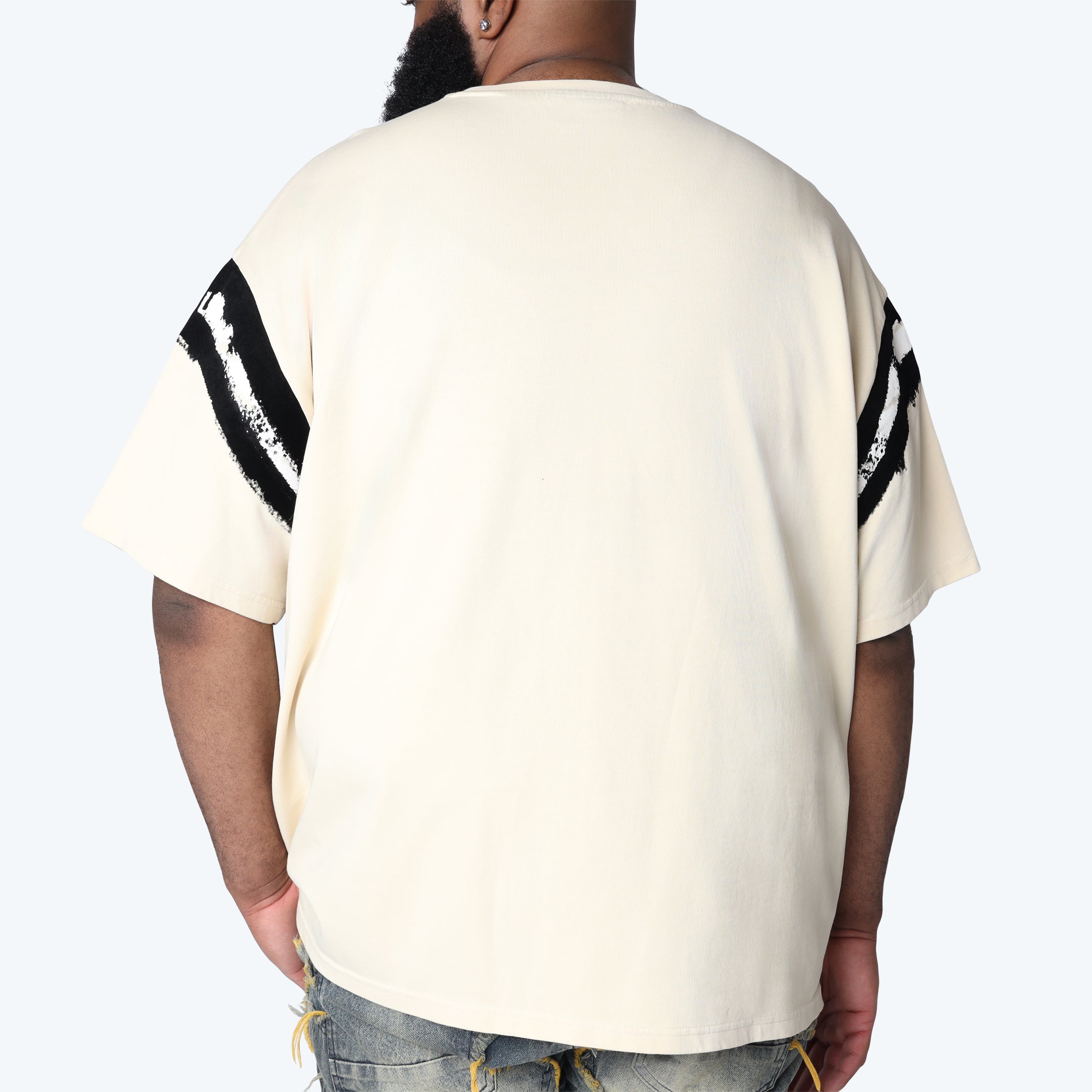 Big and Tall - Victory Flocking T-Shirt - Wood Ash