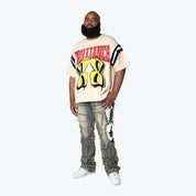 Big and Tall - Victory Flocking T-Shirt - Wood Ash