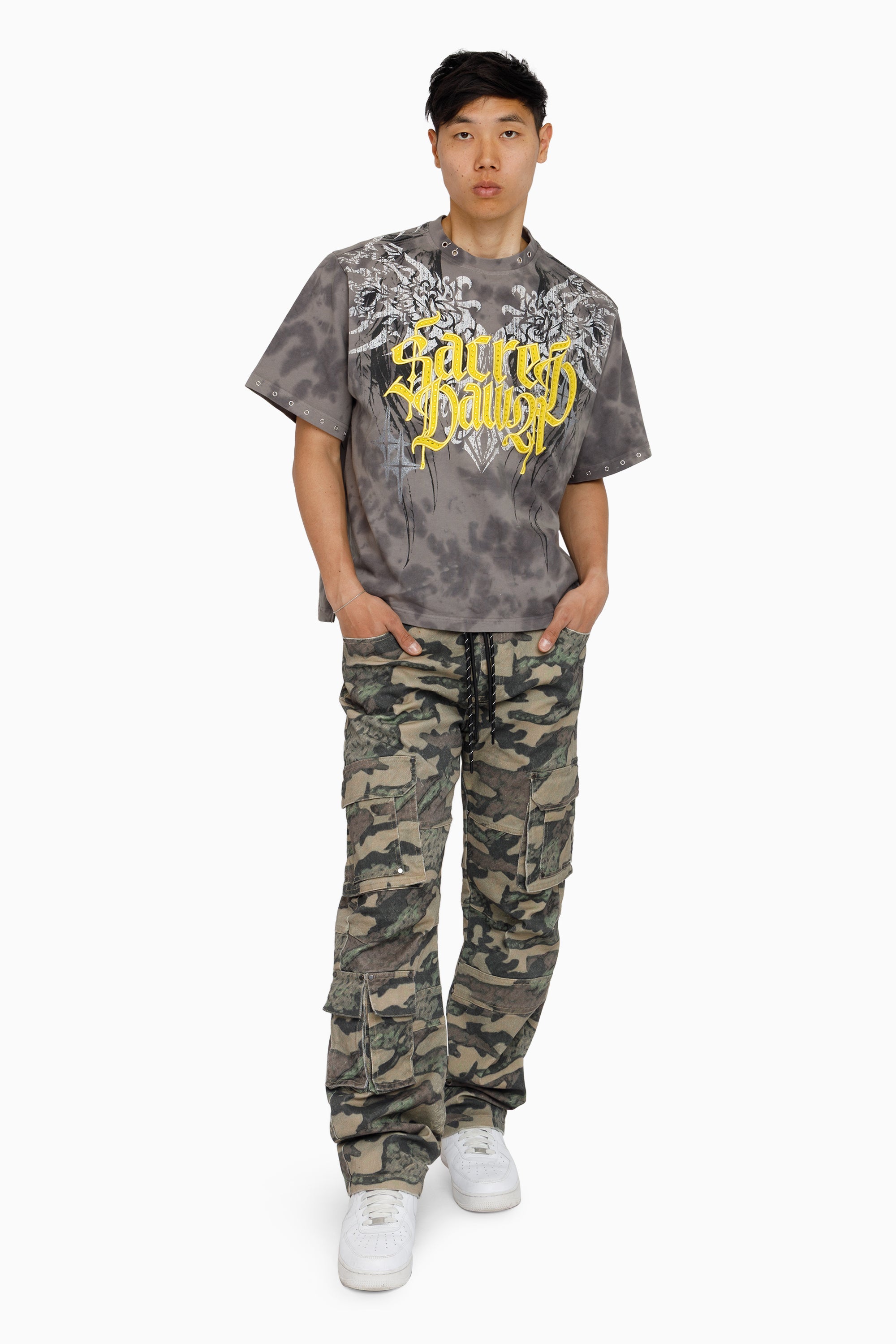 Sacred Dawn SS T-Shirt - Frost Grey