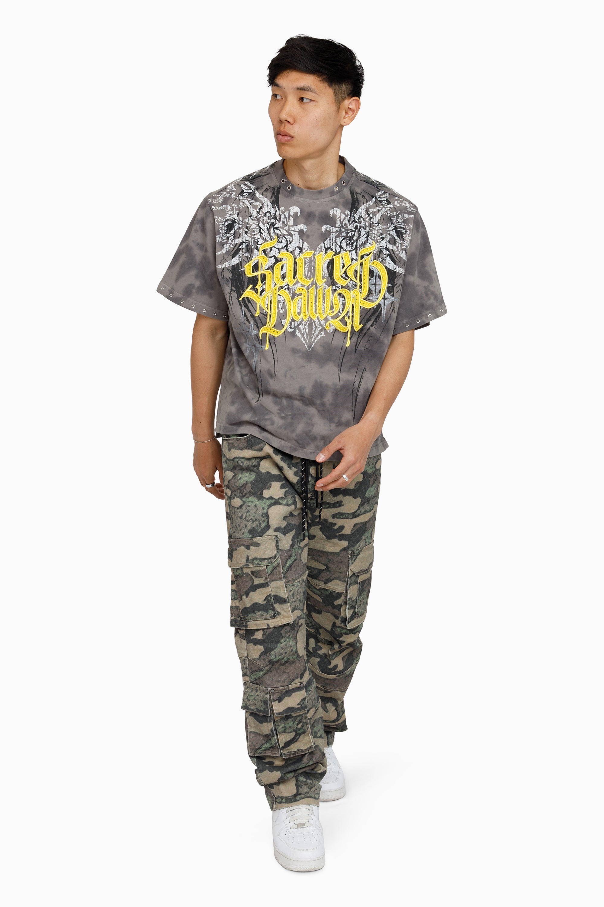 Sacred Dawn SS T-Shirt - Frost Grey
