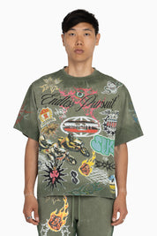 Endless Pursuit SS T-Shirt - Vintage Army