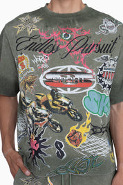 Endless Pursuit SS T-Shirt - Vintage Army