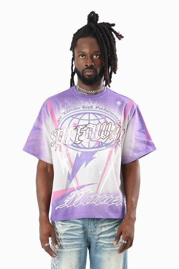 Speedway SS T-Shirt - Violet