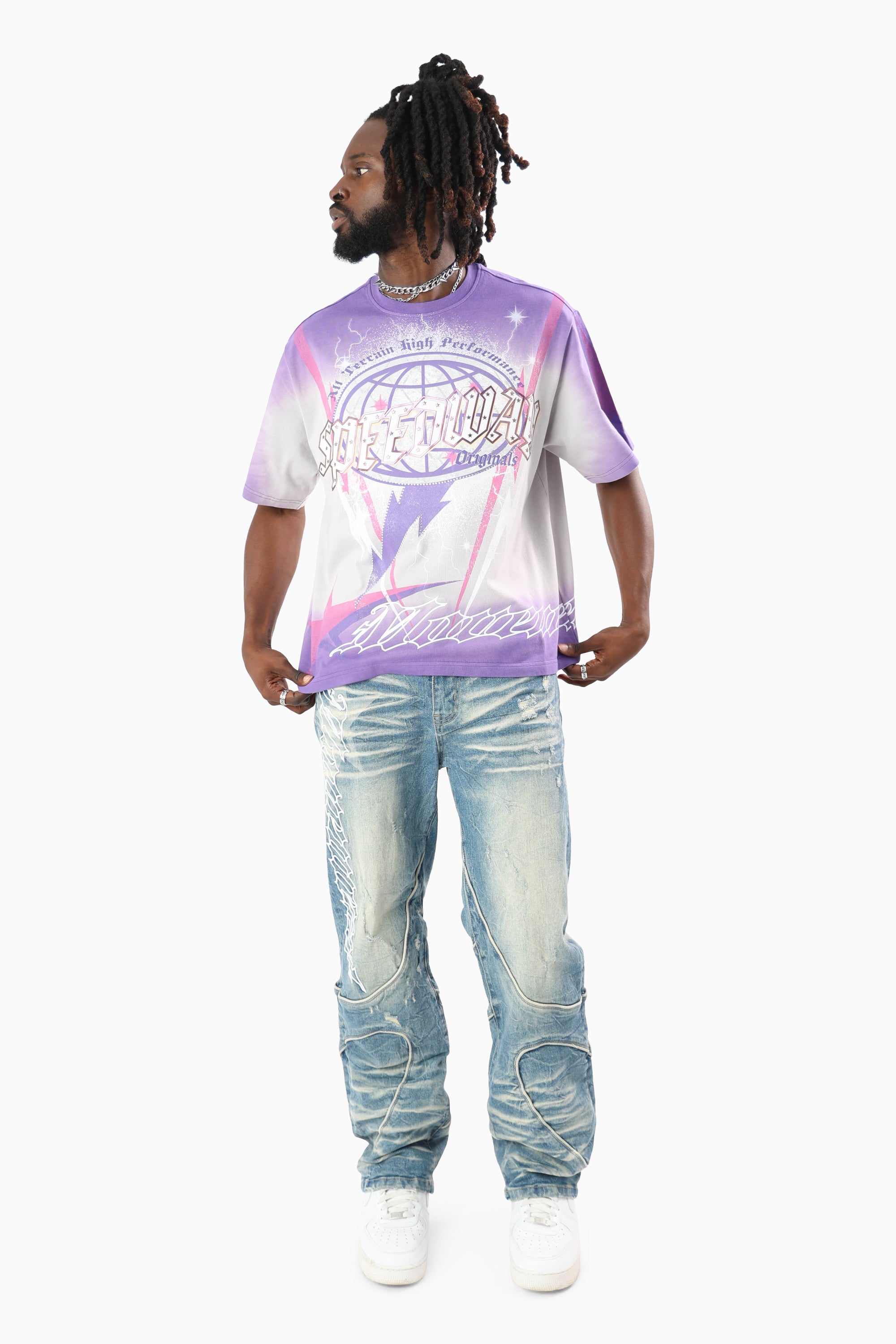 Speedway SS T-Shirt - Violet