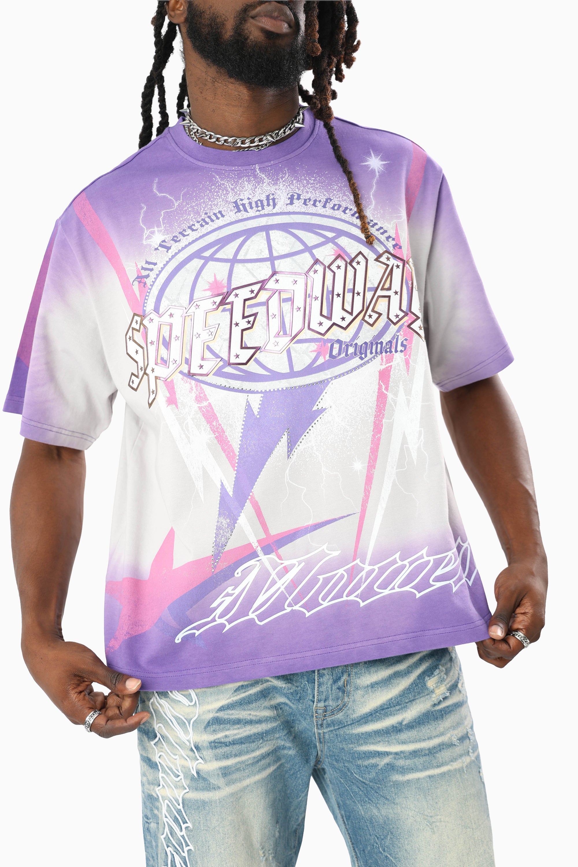 Speedway SS T-Shirt - Violet