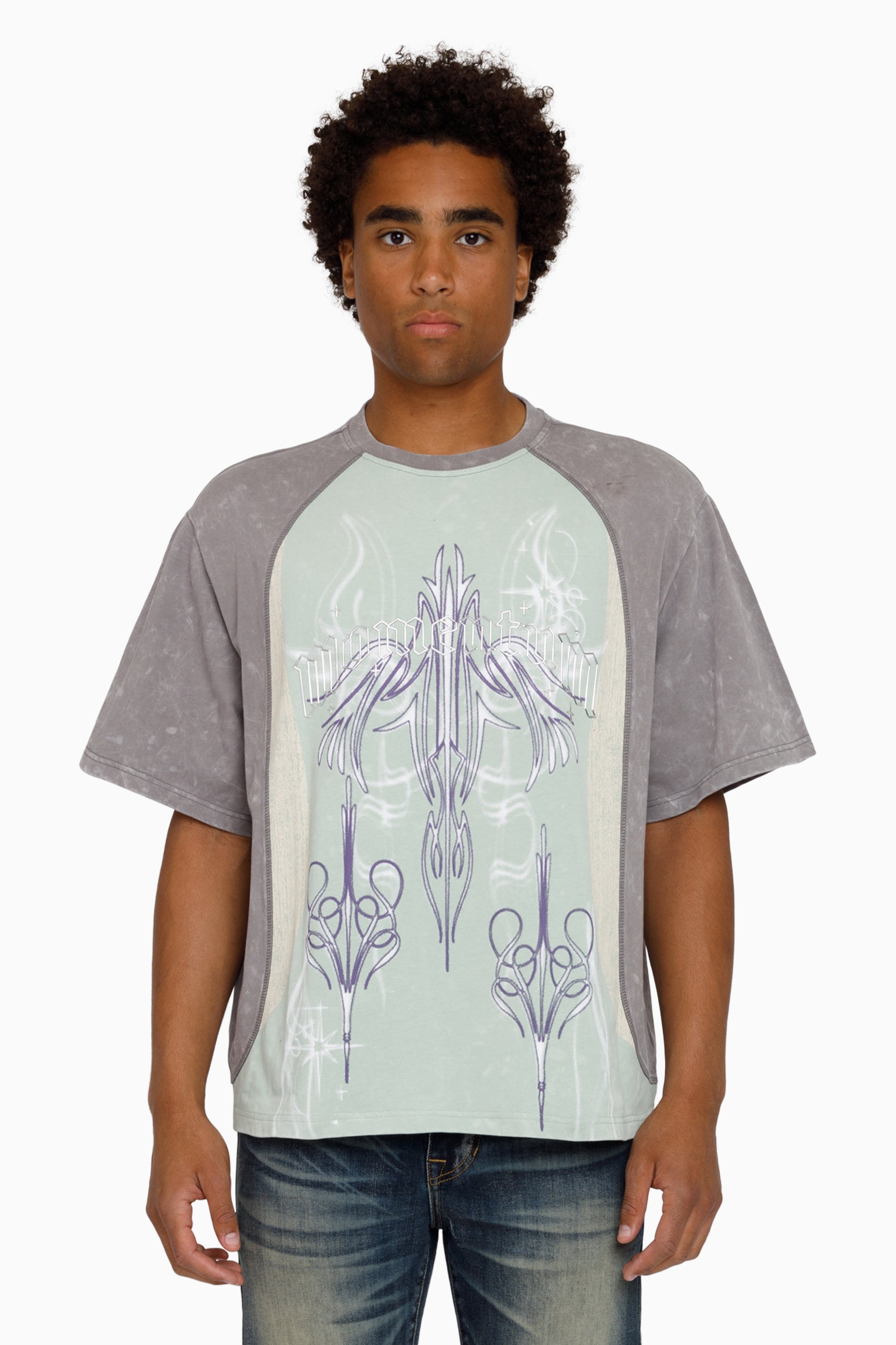 Air Brush SS T-Shirt - Frosty Green
