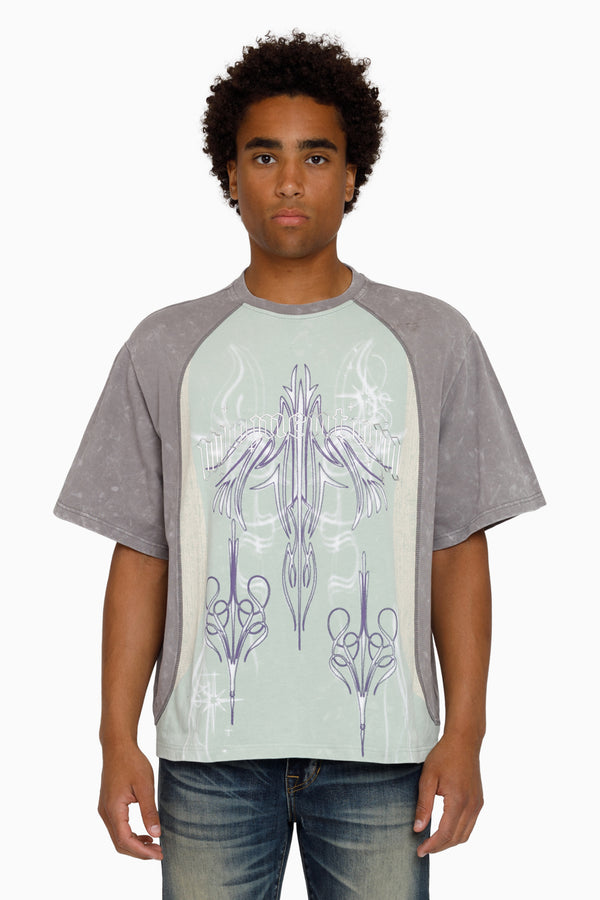 Air Brush SS T-Shirt - Frosty Green