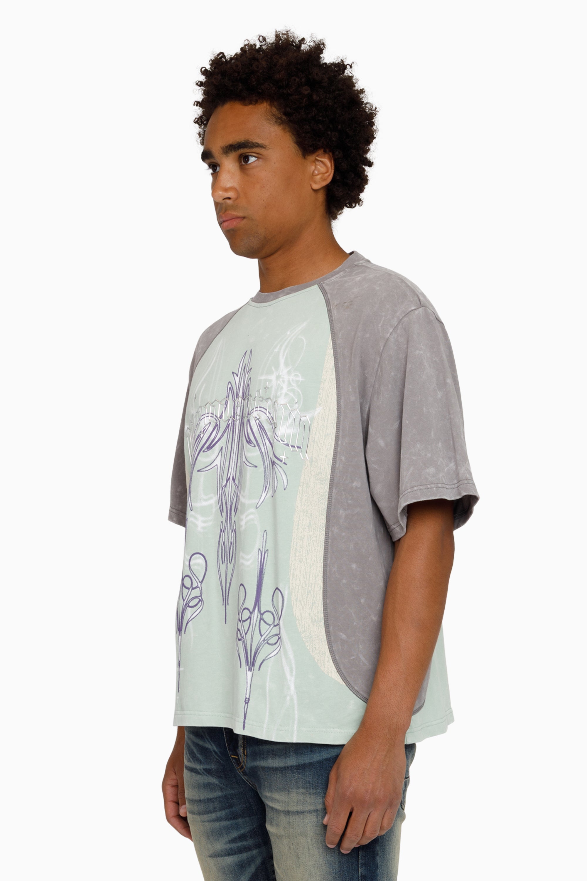 Air Brush SS T-Shirt - Frosty Green