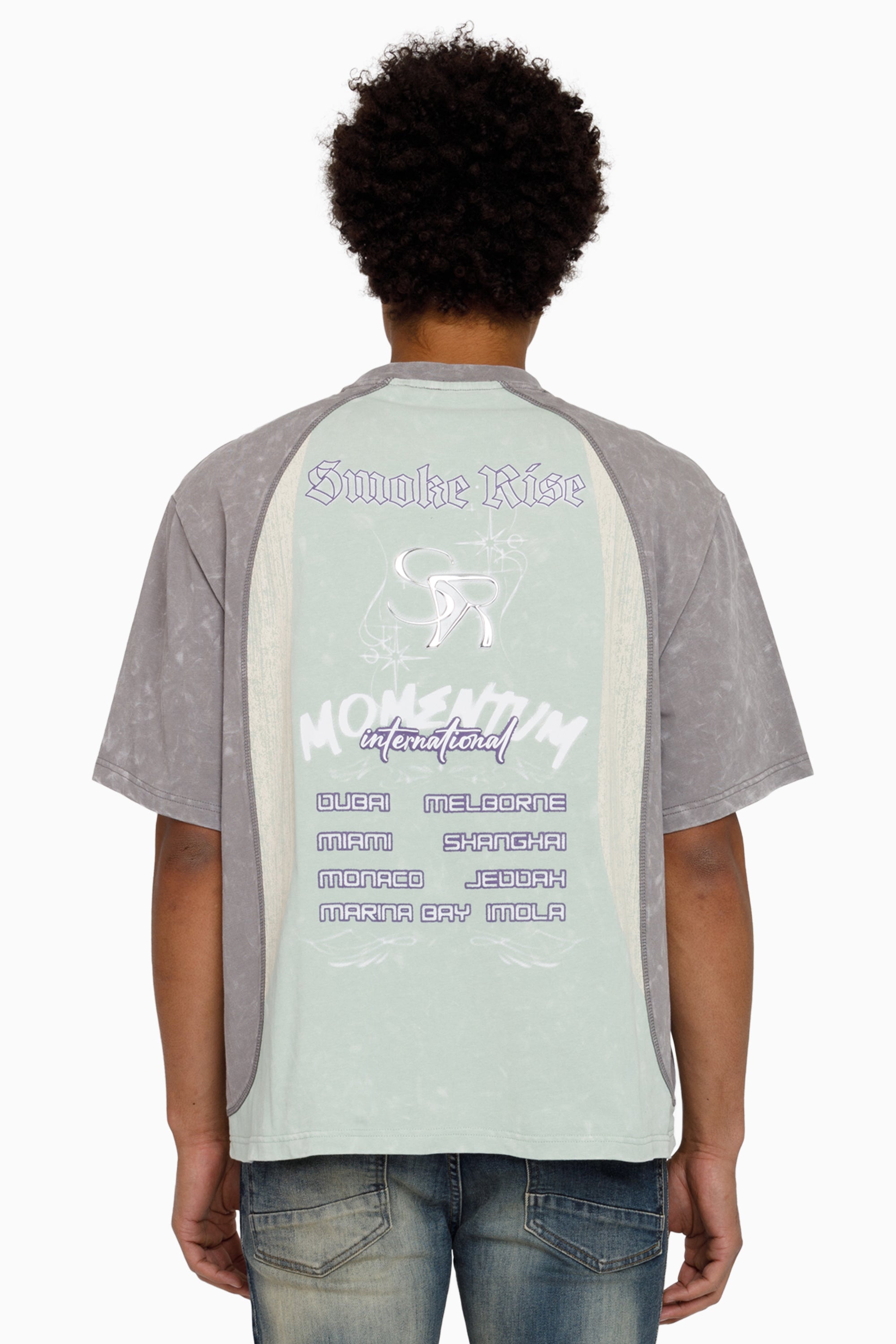 Air Brush SS T-Shirt - Frosty Green