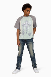 Air Brush SS T-Shirt - Frosty Green