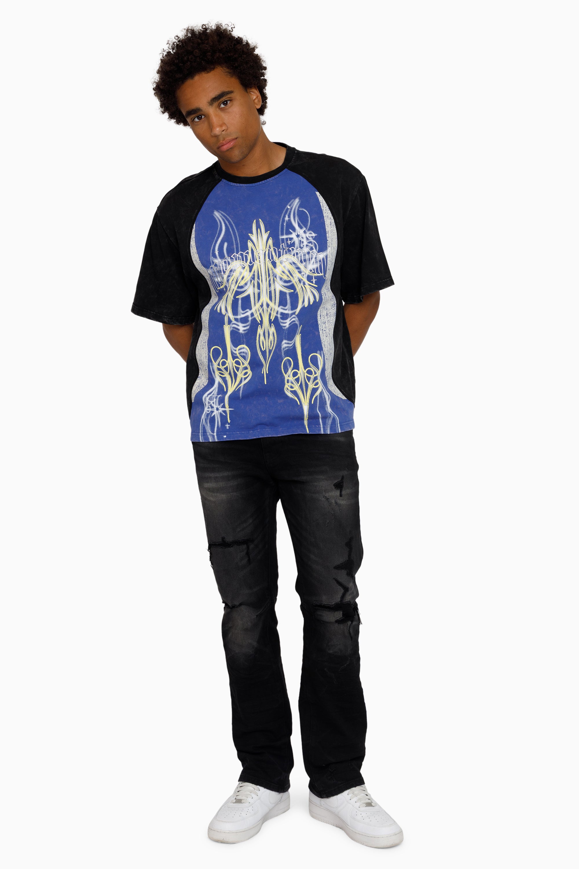 Air Brush SS T-Shirt - Ultramarine