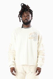 Blessed With Faith Waffle LS T-Shirt - Turtledove