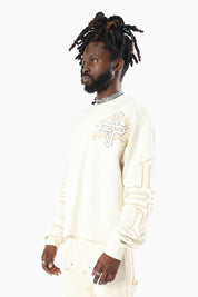 Blessed With Faith Waffle LS T-Shirt - Turtledove