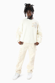 Blessed With Faith Waffle LS T-Shirt - Turtledove
