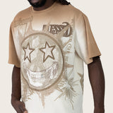 Wide Cropped Elevate SS Tee - Dune