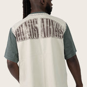 Wide Cropped Chaos Abyss T-Shirt - Feather