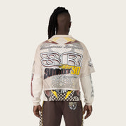 Wide Cropped Republic 2-Fer LS Tee - Castle