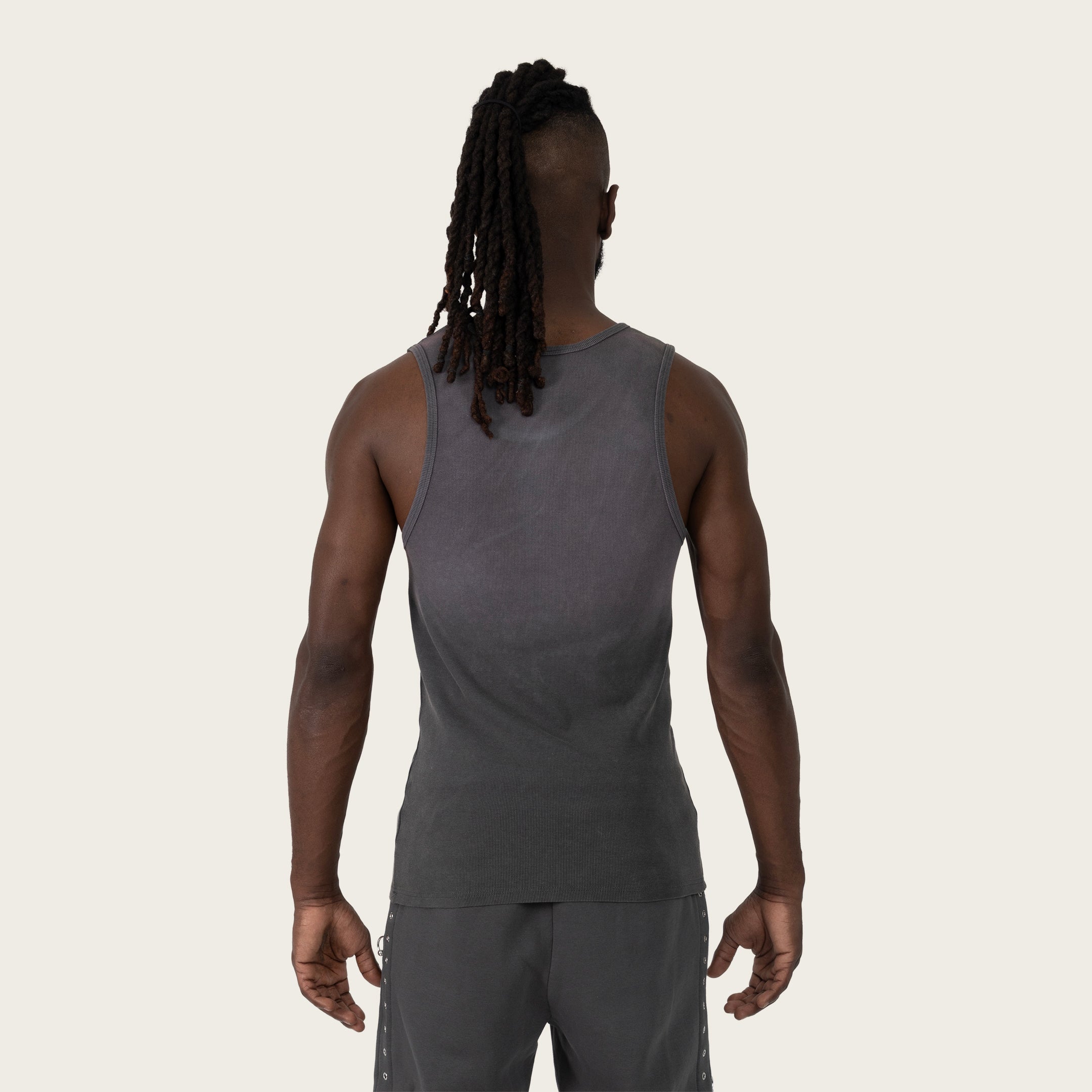 No Rules Ribbed Tank  - Black