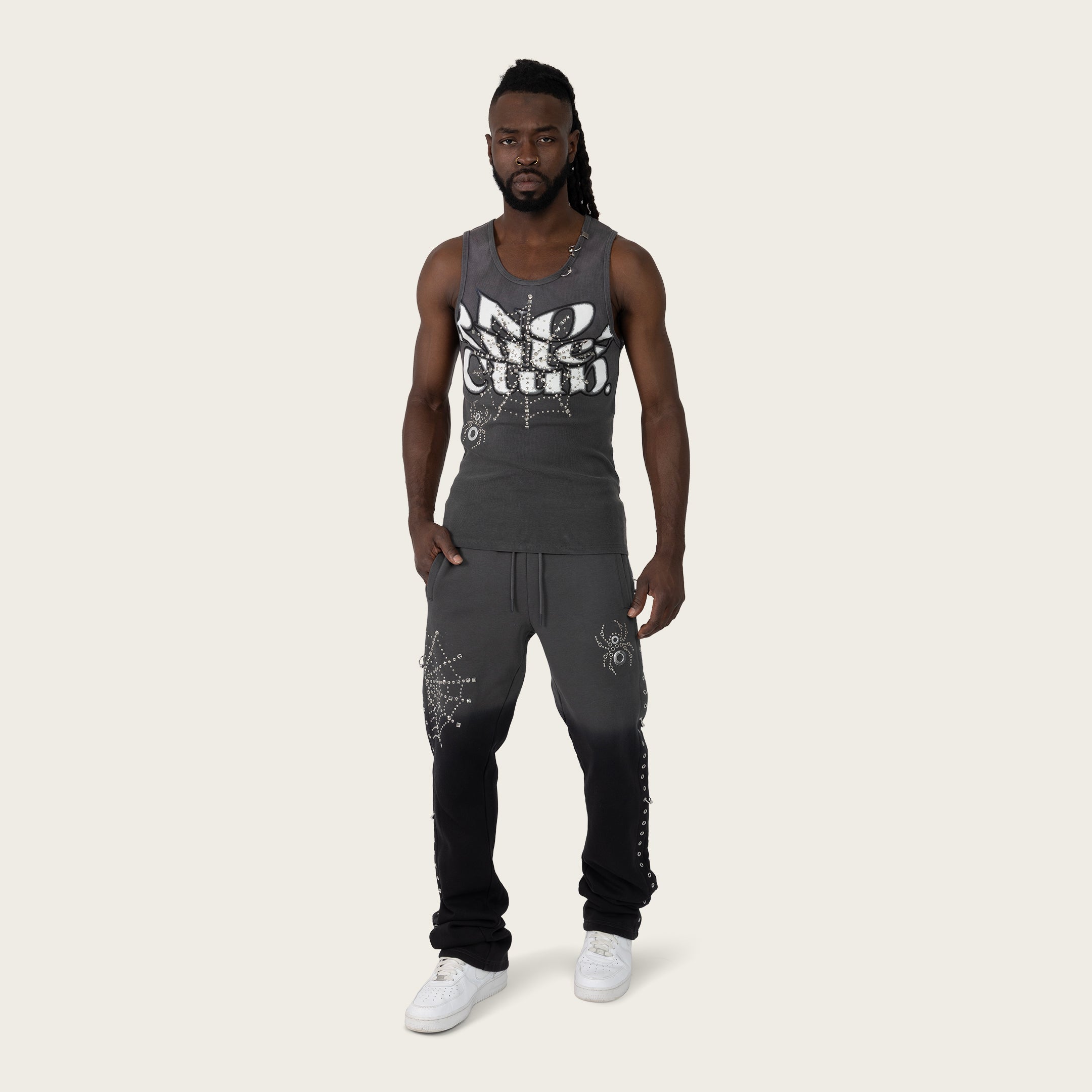 No Rules Ribbed Tank  - Black