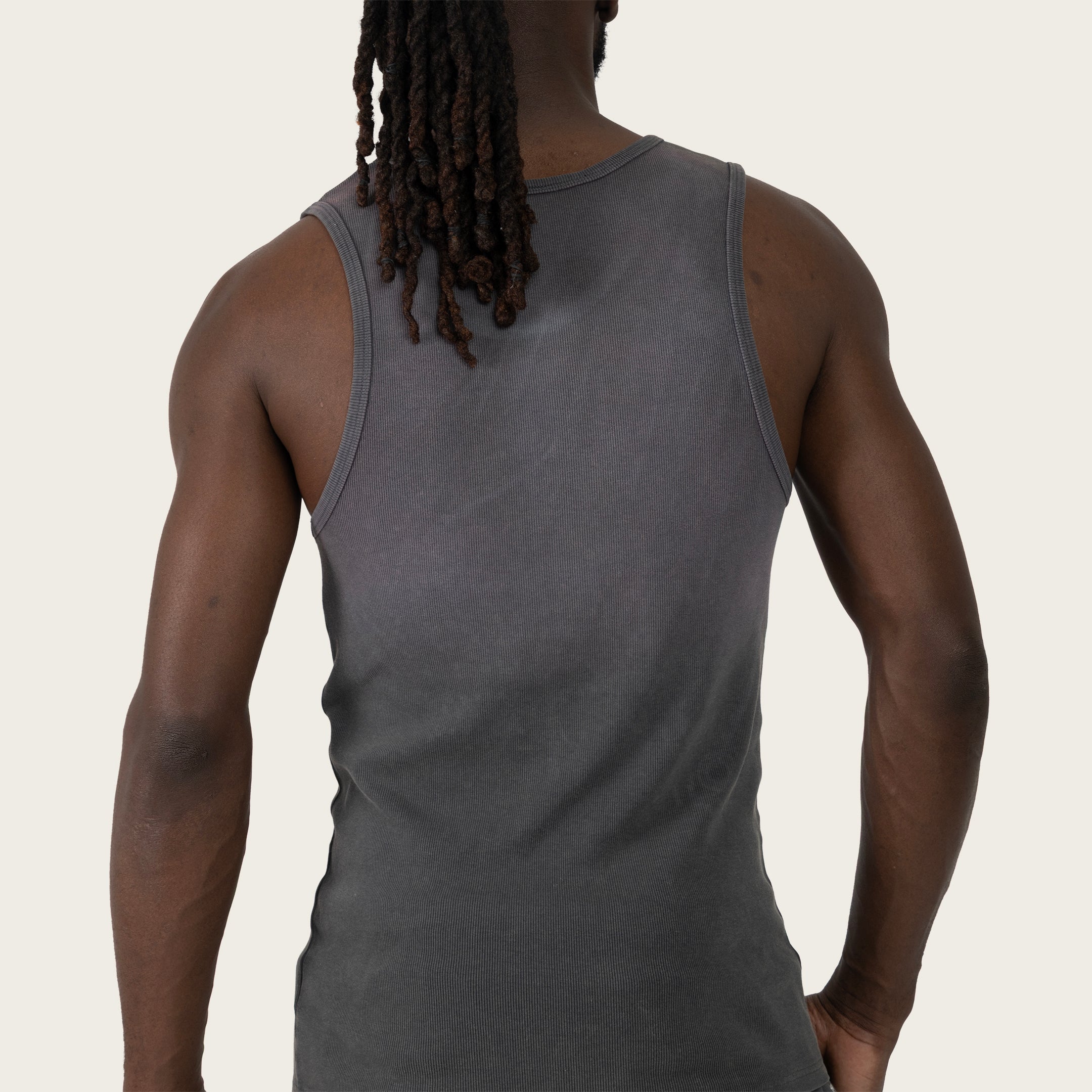 No Rules Ribbed Tank  - Black