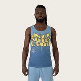 No Rules Ribbed Tank  - Dusk Blue