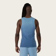 No Rules Ribbed Tank  - Dusk Blue