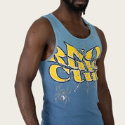 No Rules Ribbed Tank  - Dusk Blue