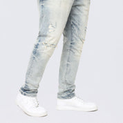 Big and Tall - Wave Effect Jeans - Maple Blue